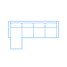 Furniture Burrow Nomad Chaise King Sofa Sectional Line Tracing Svg Vector, Free Vectors File